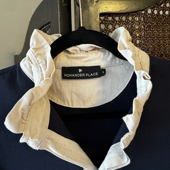 Tuckernuck Navy Blue Tunic with White Collar - Picture 4 of 4